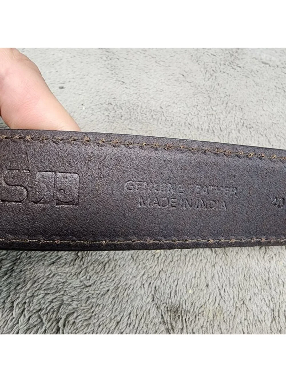 Joes Jeans Belt Mens 40 Brown Full Grain Leather Hand Made *NWT*